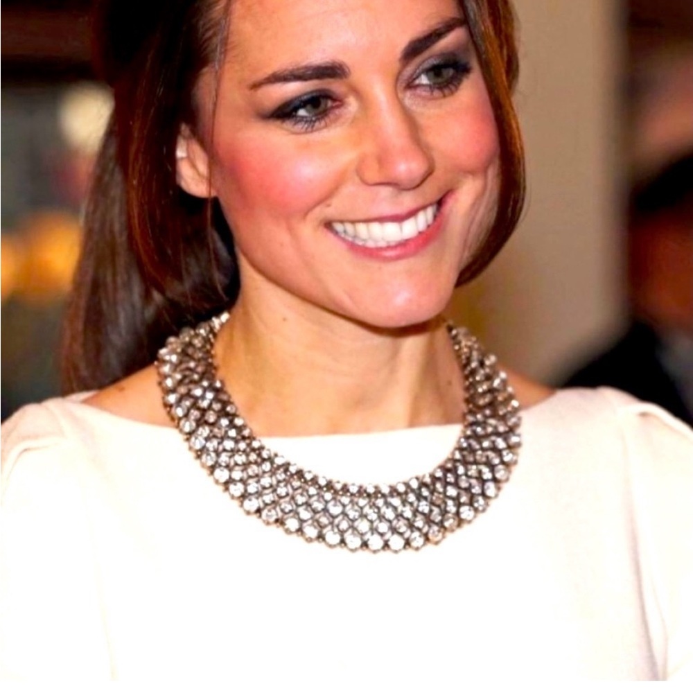 Anthropologie by Serafina Crystal Rhinestone collar, NOT Kate’s but looks good.